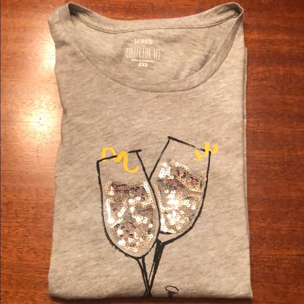 J. Crew Factory Champagne 🥂 Collector Tee